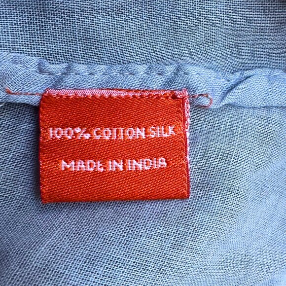 Oliphant Gold Paisley Cotton Silk Dress Sz S - Picture 8 of 10